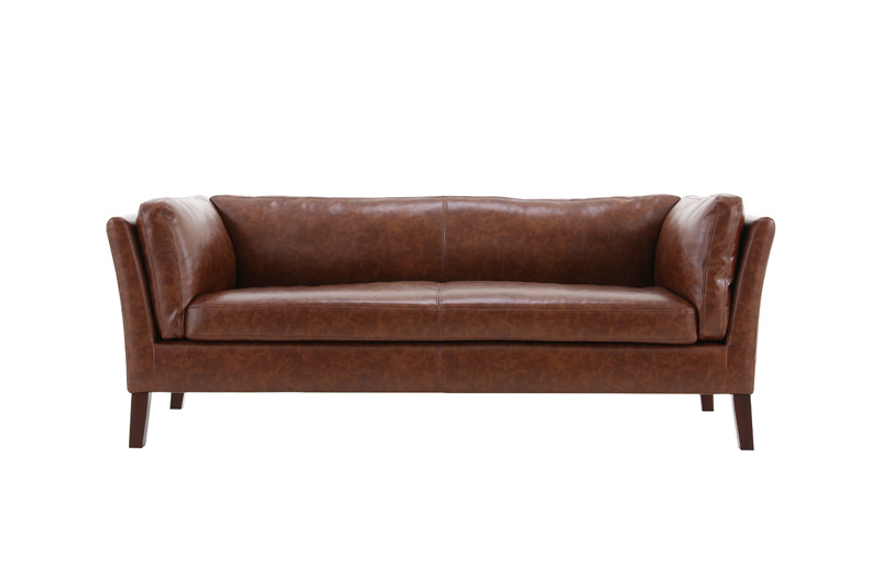 Living room leather couch modern furniture
