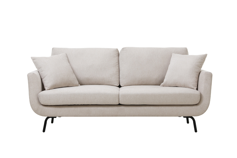 Furniture sofa living room upholstered with beige fabric