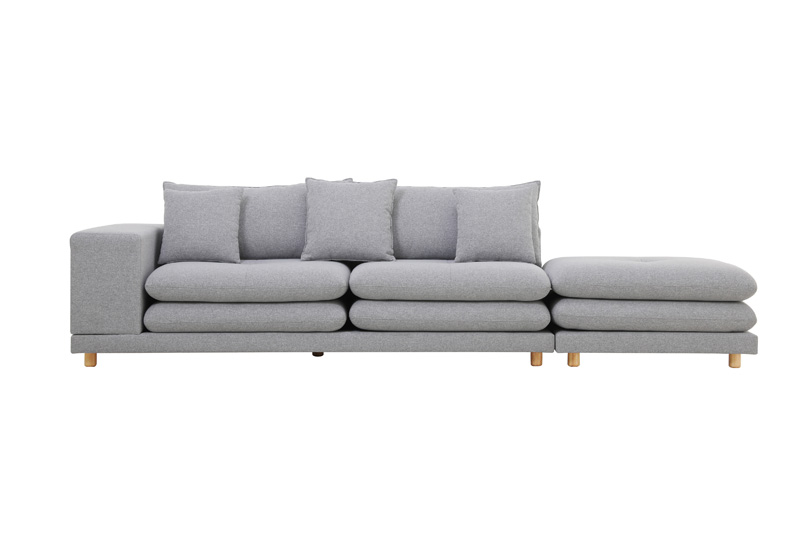 Japanese style Floor moveable cushion fabric sofa