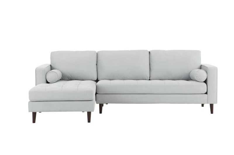 L shaped sectional sofa with pet friendly fabric